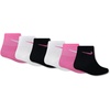 Nike Kids’ 6-Pack Performance Socks(Pink Pow/White/Black Swoosh)