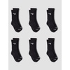 Nike Kids’ Multi-Pack Performance Crew Socks(Black 6-pack)