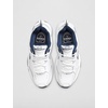 Nike Men’s Air Monarch IV Training/Workout Shoes | Cross-Training Shoes(White/Metallic Silver)