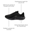 Nike Men’s Journey Run Road Running Shoes(Black/White-dark Smoke Grey-iron Grey (Real Tree))