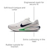 Nike Men’s Journey Run Road Running Shoes(Summit White/Midnight Navy-green Spark)