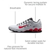 Nike Men’s Reax 8 TR Mesh Training/Workout Shoes(Pure Platinum/University Red-black)