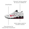 Nike Men’s Reax 8 TR Mesh Training/Workout Shoes(White/Gym Red-black)