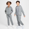 Nike Unisex Big Kids’ Therma-Fit Winterized Training Hoodie – Boys and Girls Sweatshirt(Smoke Grey/Smoke Grey/White)