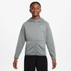Nike Unisex Big Kids’ Therma-Fit Winterized Training Hoodie – Boys and Girls Sweatshirt(Smoke Grey/Smoke Grey/White)