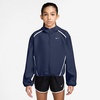 Nike Girls’ Tempo Repel Water-Repellant Running Jacket(Midnight Navy/Reflective Silver)
