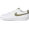 Nike Men’s Court Vision Low Next Nature Shoes(White/Medium Olive)