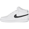 Nike Men’s Court Vision Mid Next Nature Shoes | Casual Shoes(White/Black/White)
