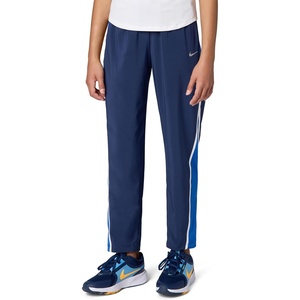Nike Girls’ Tempo Dri-FIT Mid-Rise 7/8-Length Pants(Midnight Navy/Reflective Silver)