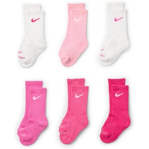 Nike Kids’ 6-Pack Performance Socks(Vivid Pink 6-pack)