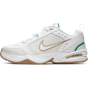 Nike Men’s Air Monarch IV Training/Workout Shoes | Cross-Training Shoes(White/Metallic Gold/Phantom/Lucky Green)
