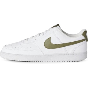 Nike Men’s Court Vision Low Next Nature Shoes(White/Medium Olive)