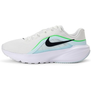 Nike Men’s Downshifter 14 Road Running Shoes(White/Black/Glacier Blue/Green Strike)