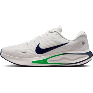 Nike Men’s Journey Run Road Running Shoes(Summit White/Midnight Navy-green Spark)