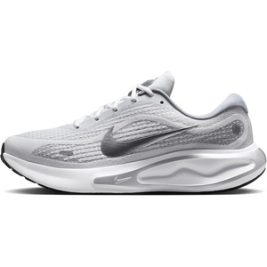 Nike Men’s Journey Run Road Running Shoes(White/Metallic Silver/Black/Ashen Slate)