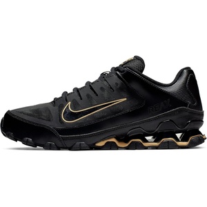 Nike Men’s Reax 8 TR Mesh Training/Workout Shoes(Black Black Mtlc Gold Black 020)