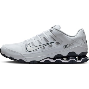 Nike Men’s Reax 8 TR Mesh Training/Workout Shoes(White/Metallic Silver/Classic Charcl)