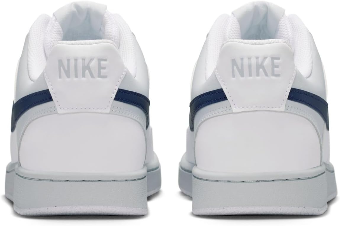 image:imageNike Mens Court Vision Low Nubuck ShoesWhiteMidnight Navypure Platinum