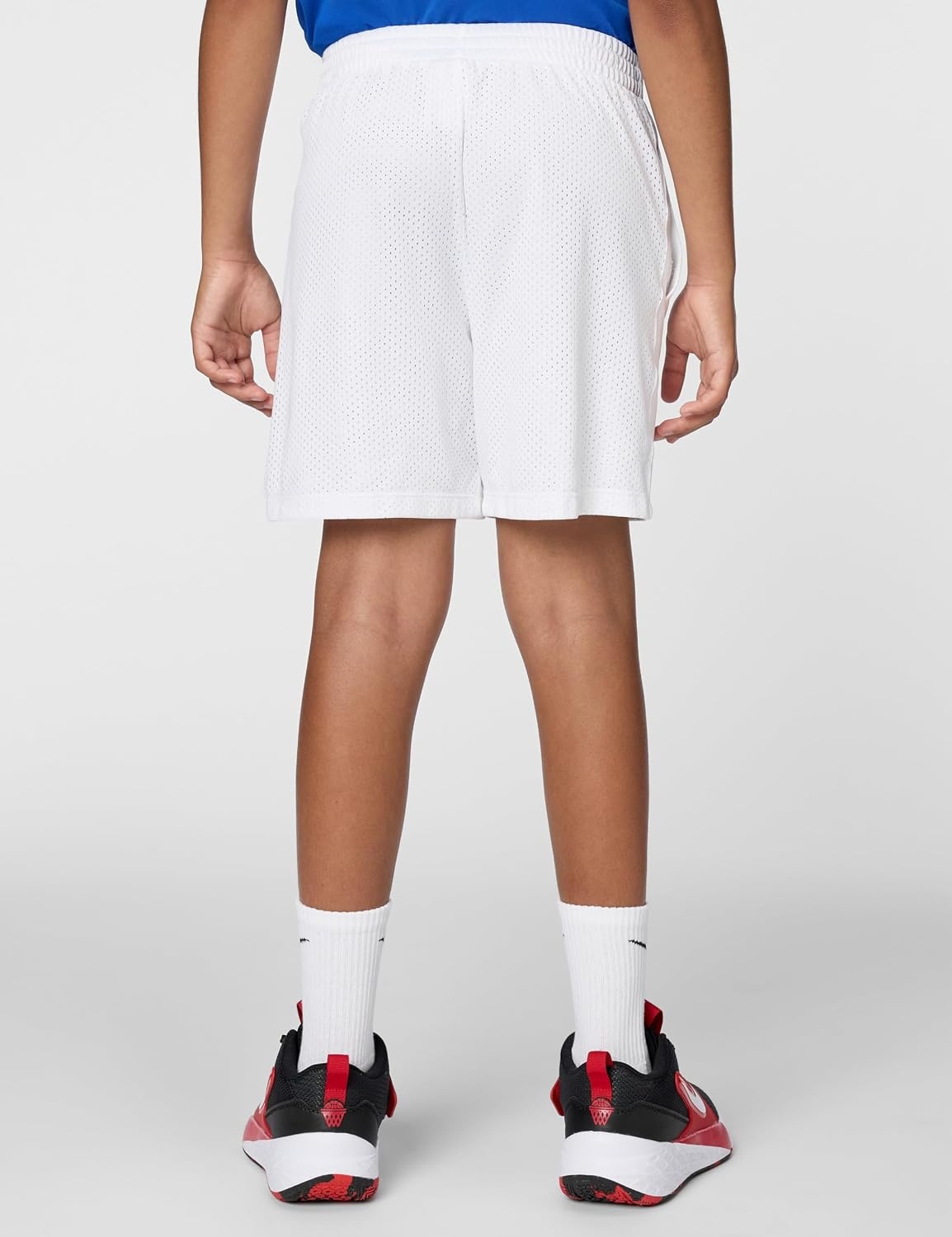 image:imageNike Unisex Big Kids Multi DriFIT Mesh Shorts Boys and GirlsWhiteBlack