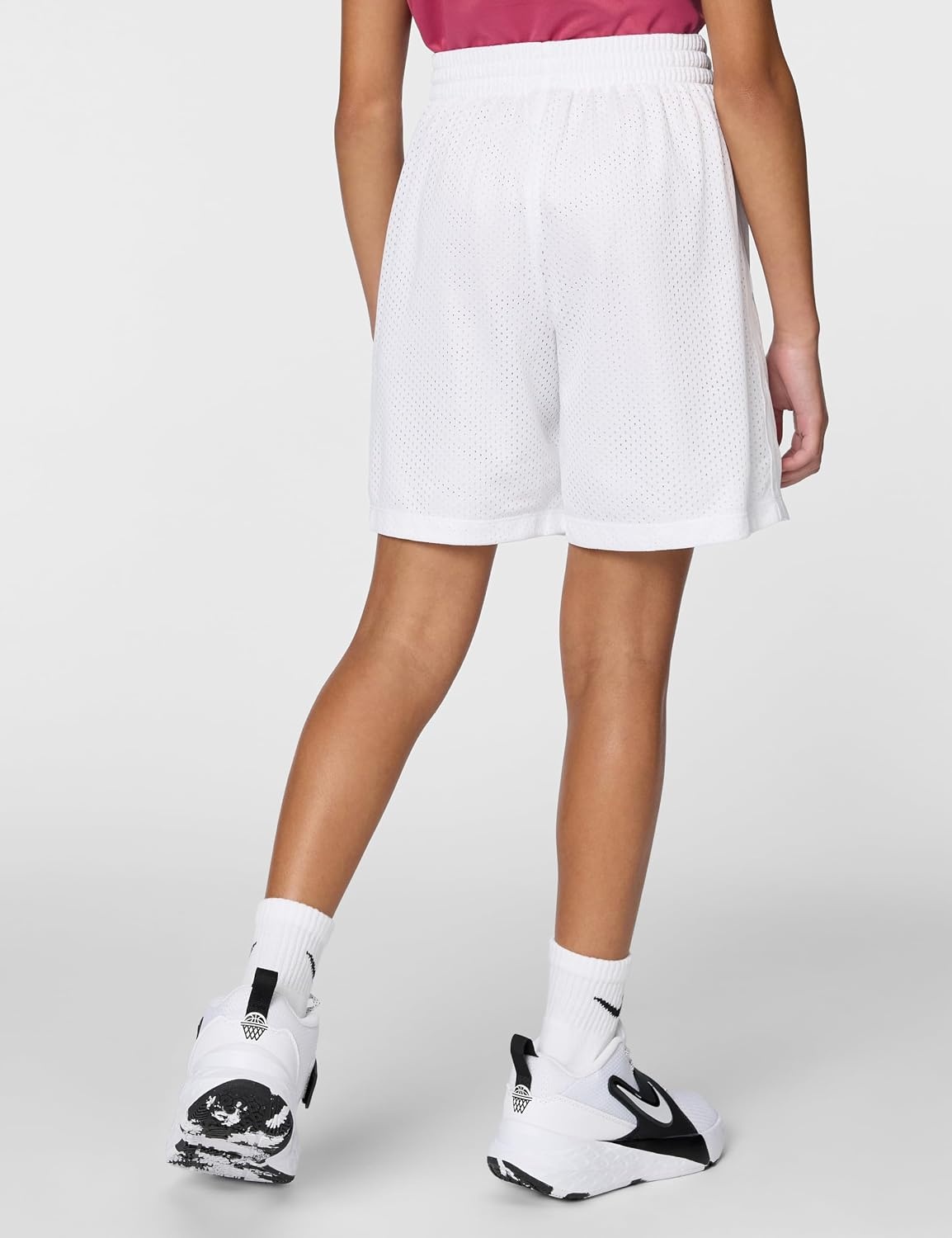 image:imageNike Unisex Big Kids Multi DriFIT Mesh Shorts Boys and GirlsWhiteBlack