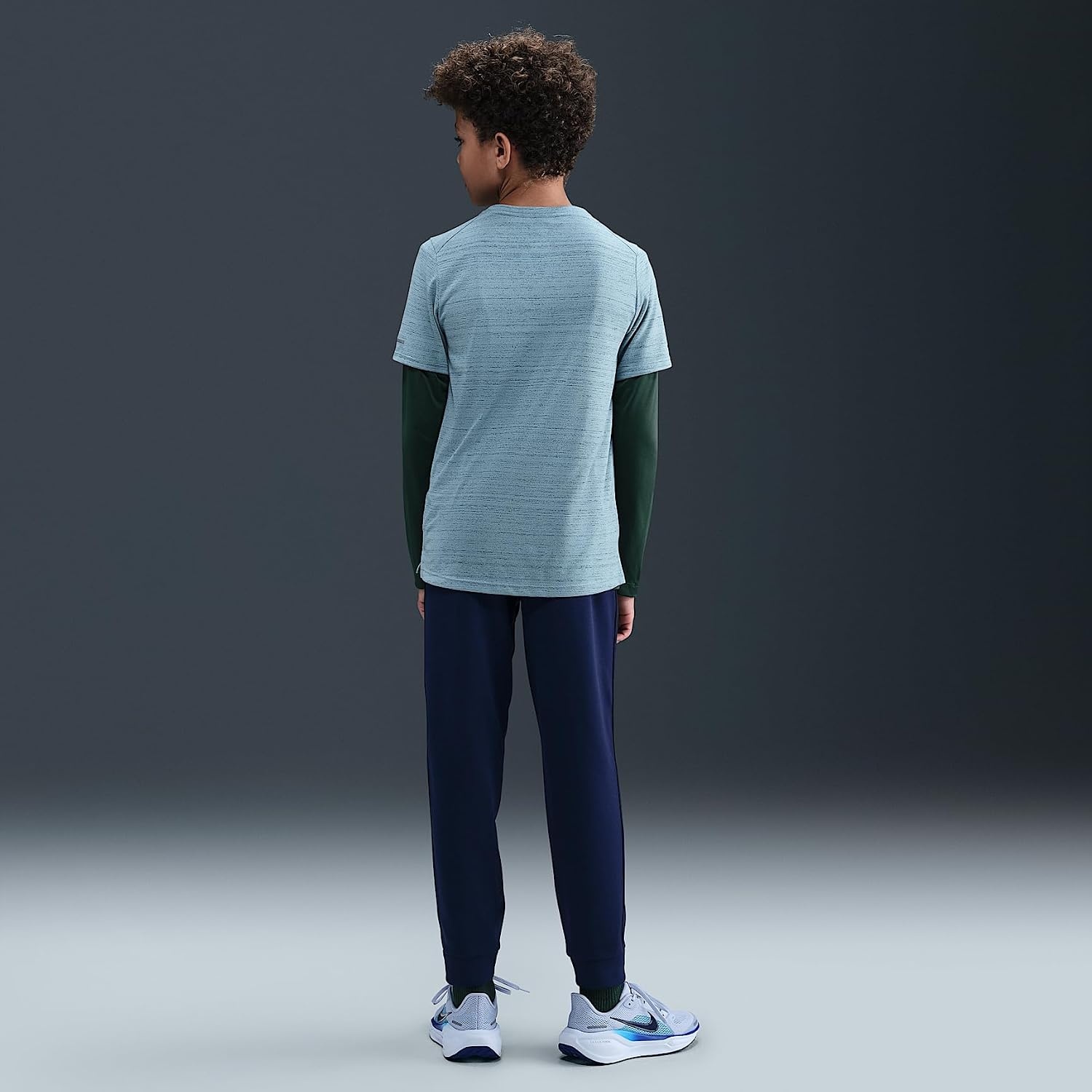 image:imageNike Unisex Big Kids Multi Knit Pants Boys and GirlsMidnight NavyBlackWhite