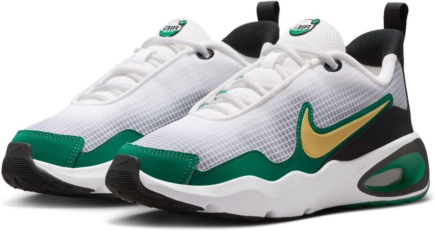 image:imageNike Unisex Kids Air Max Nova Shoes Boys Girls Toddlers amp Baby SneakersWhiteMetallic GoldMalachiteBlack