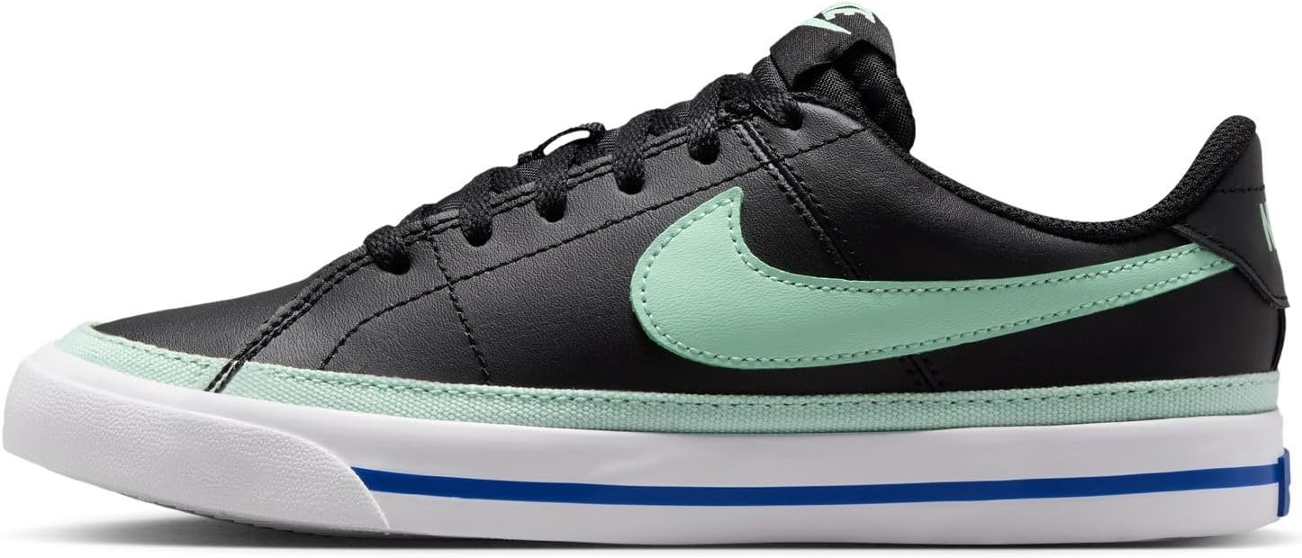 image:imageNike Unisex Kids Court Legacy Shoes Boys Girls Toddlers amp Baby SneakersBlackArctic Greenwhitegame Royal