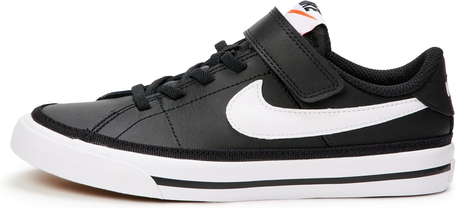 image:imageNike Unisex Kids Court Legacy Shoes Boys Girls Toddlers amp Baby SneakersBlackWhiteGum Light Brown