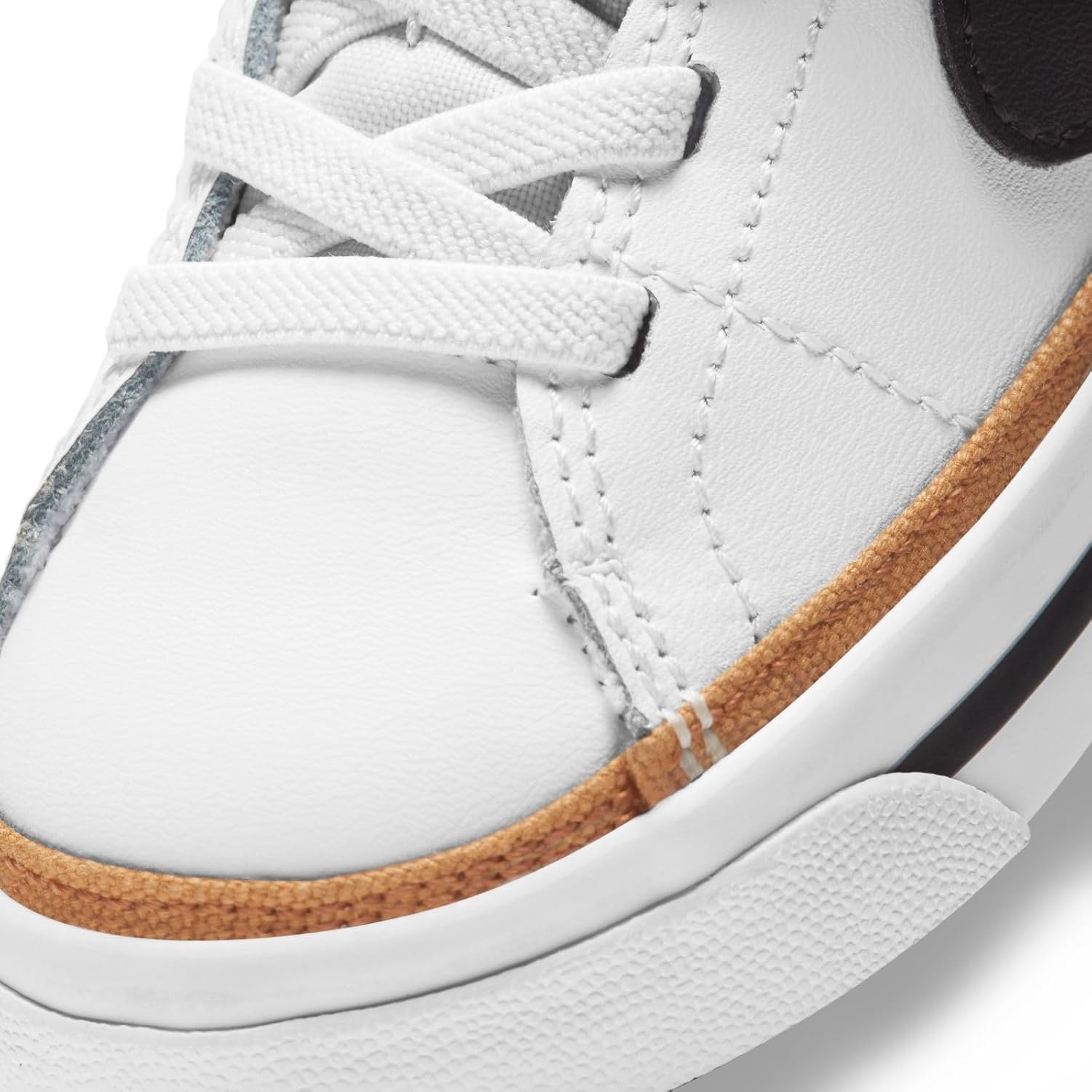 image:imageNike Unisex Kids Court Legacy Shoes Boys Girls Toddlers amp Baby SneakersWhiteBlackDesert OchreGum Light Brown