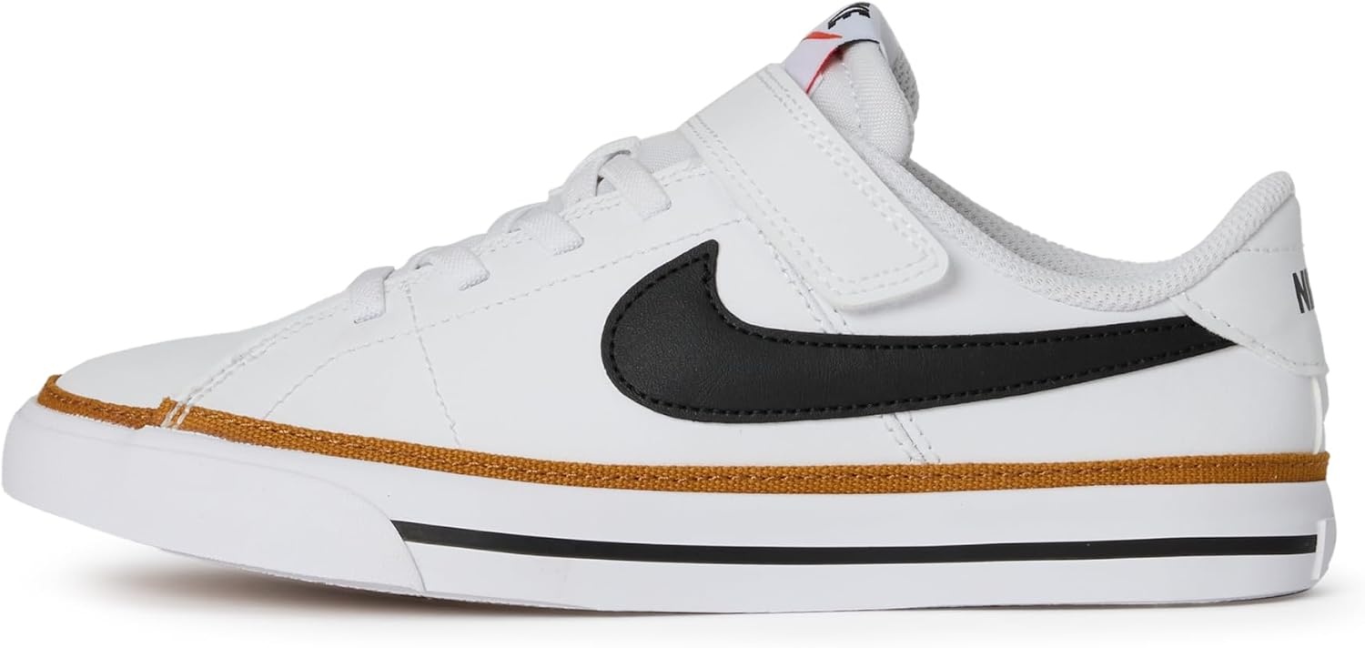 image:imageNike Unisex Kids Court Legacy Shoes Boys Girls Toddlers amp Baby SneakersWhiteBlackDesert OchreGum Light Brown