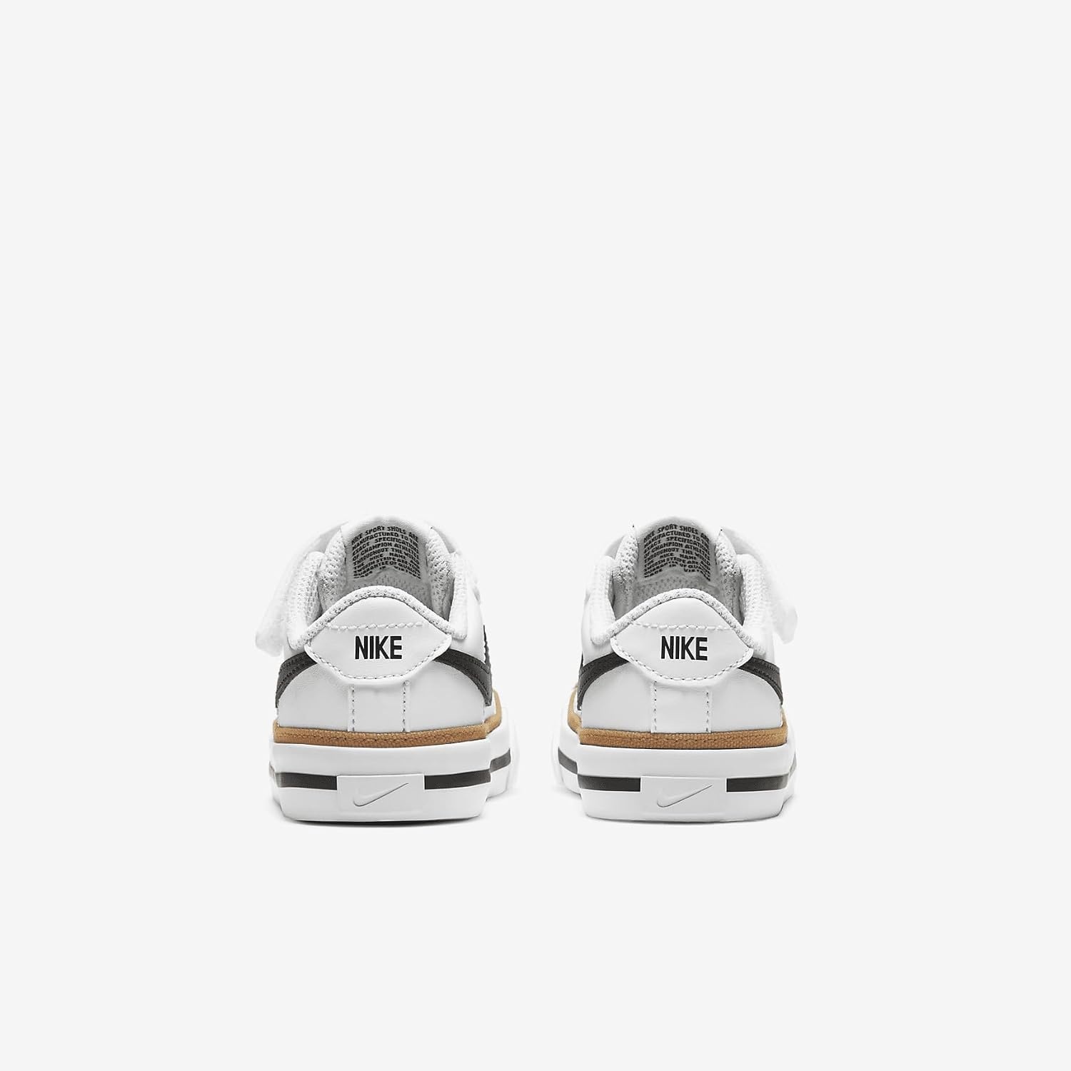 image:imageNike Unisex Kids Court Legacy Shoes Boys Girls Toddlers amp Baby SneakersWhiteBlackDesert OchreGum Light Brown