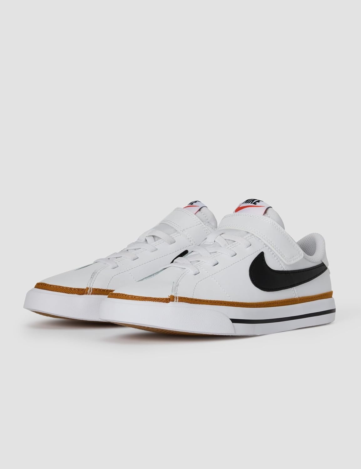 image:imageNike Unisex Kids Court Legacy Shoes Boys Girls Toddlers amp Baby SneakersWhiteBlackDesert OchreGum Light Brown