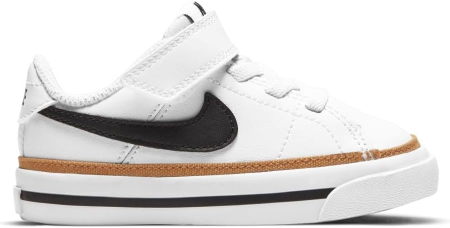 image:imageNike Unisex Kids Court Legacy Shoes Boys Girls Toddlers amp Baby SneakersWhiteBlackDesert OchreGum Light Brown