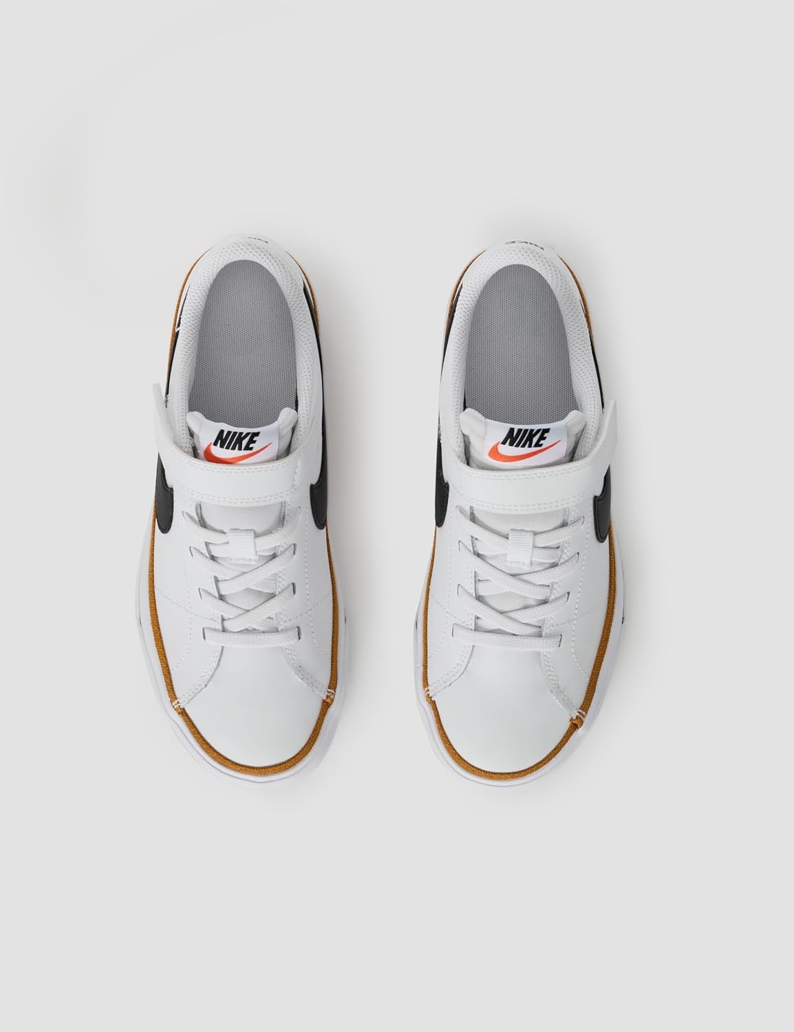 image:imageNike Unisex Kids Court Legacy Shoes Boys Girls Toddlers amp Baby SneakersWhiteBlackDesert OchreGum Light Brown