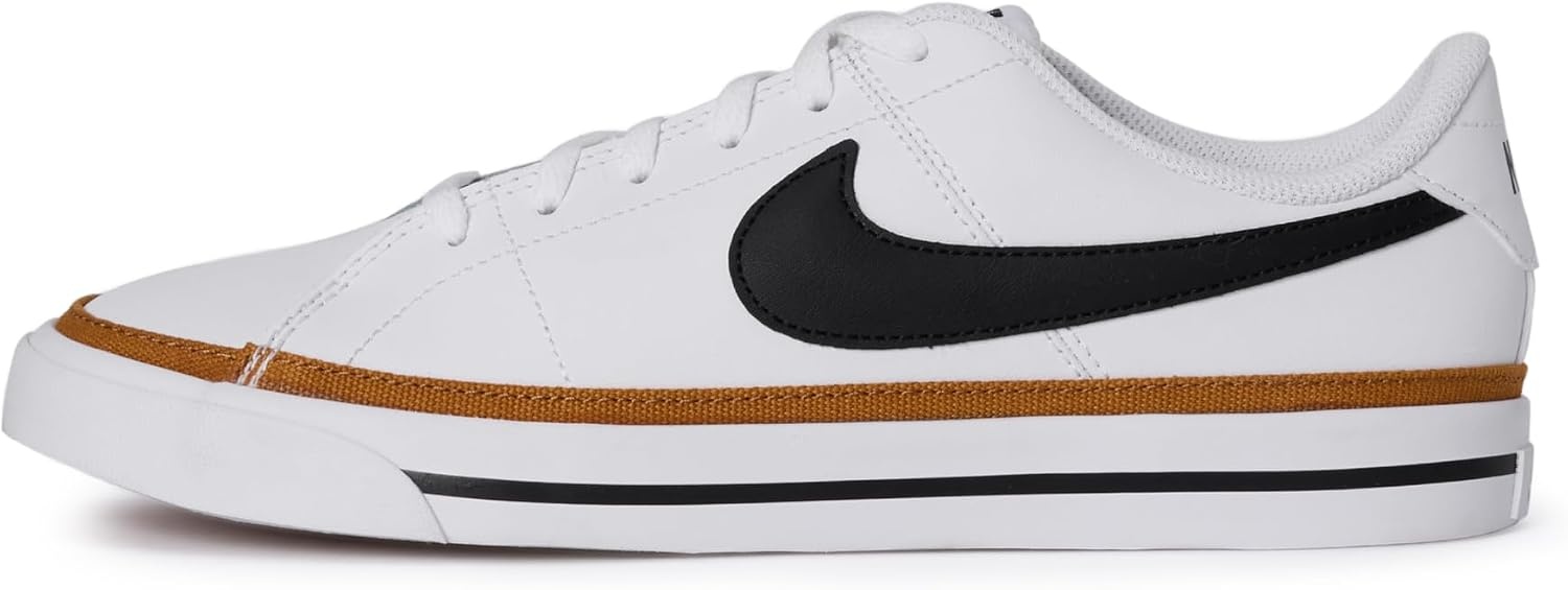 image:imageNike Unisex Kids Court Legacy Shoes Boys Girls Toddlers amp Baby SneakersWhiteBlackDesert OchreGum Light Brown