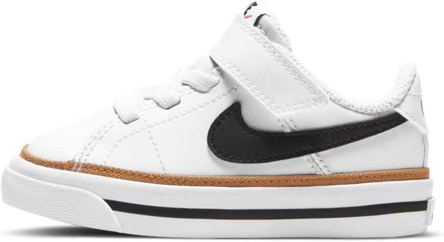 image:imageNike Unisex Kids Court Legacy Shoes Boys Girls Toddlers amp Baby SneakersWhiteBlackDesert OchreGum Light Brown