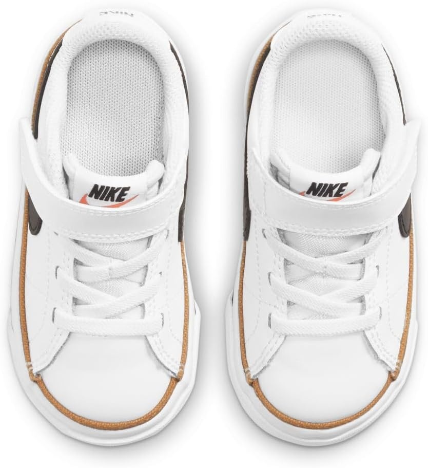 image:imageNike Unisex Kids Court Legacy Shoes Boys Girls Toddlers amp Baby SneakersWhiteBlackDesert OchreGum Light Brown