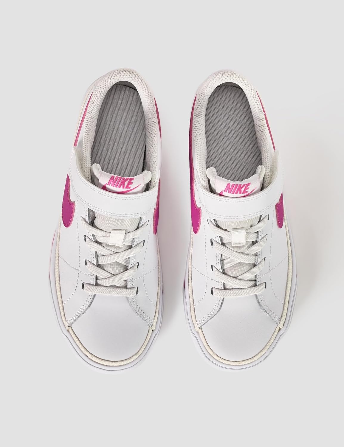 image:imageNike Unisex Kids Court Legacy Shoes Boys Girls Toddlers amp Baby SneakersWhiteLaser Fuchsia