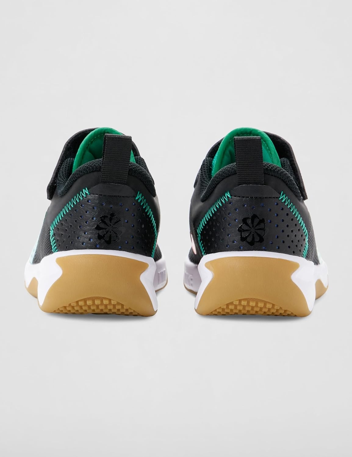image:imageNike Unisex Kids MultiCourt Shoes Boys and Girls SneakersBlackClear EmeraldBlue Crystal