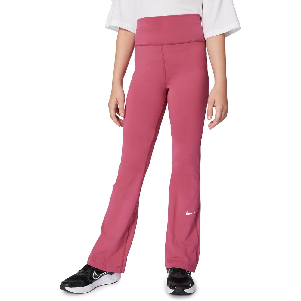 image:imageNike Girls One DriFIT Flared LeggingsSweet BeetWhite