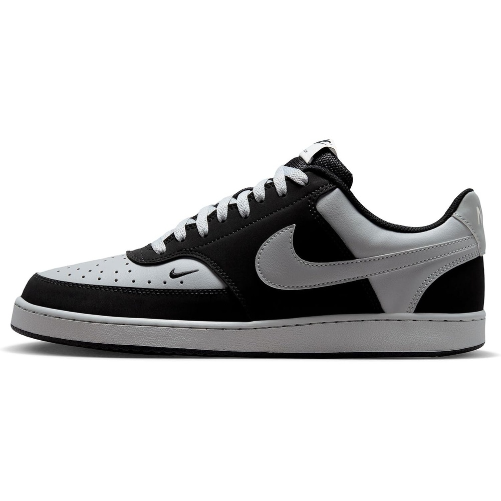 image:imageNike Mens Court Vision Low Nubuck ShoesBlackLight Smoke Greylight Smoke Greysail