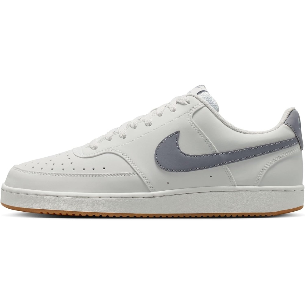 image:imageNike Mens Court Vision Low Nubuck ShoesOff WhiteStealthgum Medium Brown