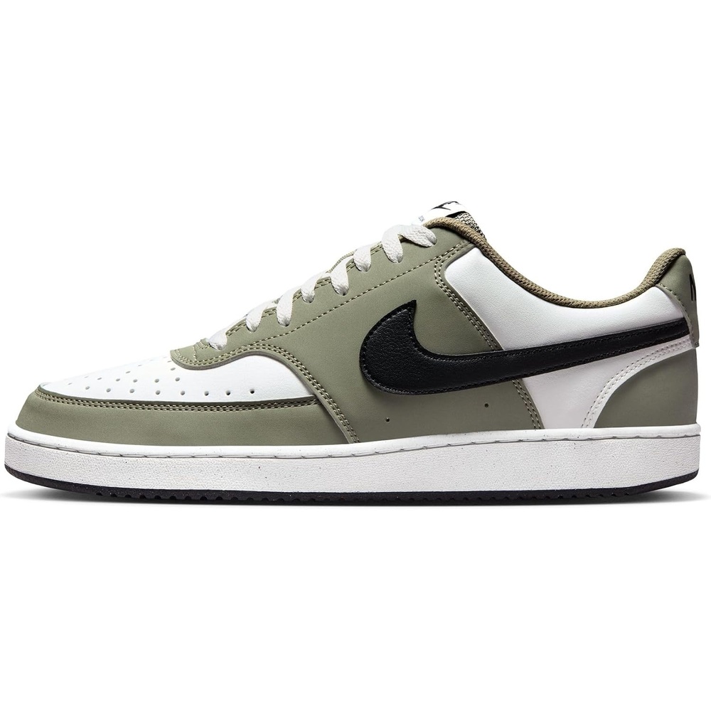 image:imageNike Mens Court Vision Low Nubuck ShoesSummit WhiteBlacksilver Sage