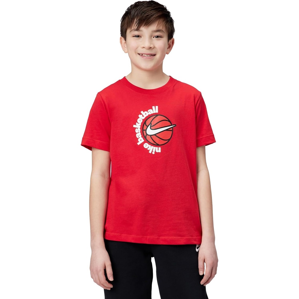 image:imageNike Unisex Big Kids Club Basketball TShirt Boys and GirlsUniversity Red