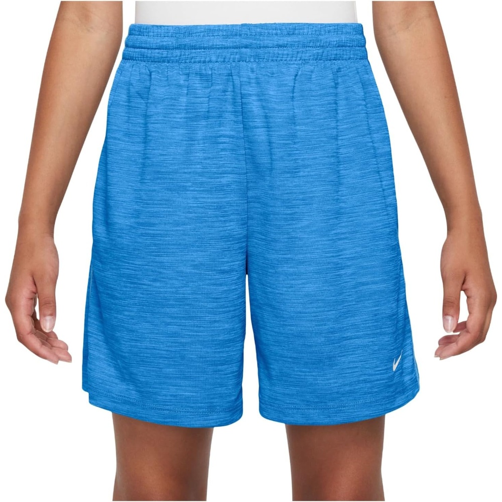 image:imageNike Unisex Big Kids Multi DriFIT Mesh Shorts Boys and GirlsLight Photo BlueFootball BlueWhiteHthr