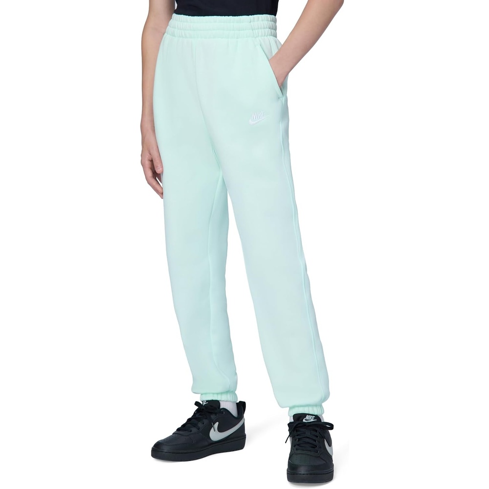 image:imageNike Unisex Big Kids Sportswear Club Fleece Loose Pants  Boys and GirlsBarely GreenBarely GreenWhite