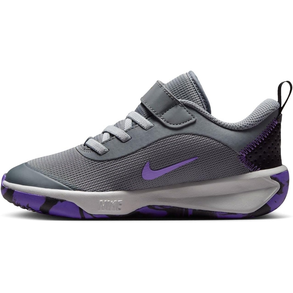 image:imageNike Unisex Kids MultiCourt Shoes Boys and Girls SneakersSmoke GreyMetallic Goldaction Grape