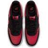 Nike Men’s Court Vision Low Nubuck Shoes(Black/University Red-university Red)