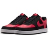 Nike Men’s Court Vision Low Nubuck Shoes(Black/University Red-university Red)