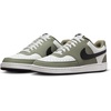 Nike Men’s Court Vision Low Nubuck Shoes(Summit White/Black-silver Sage)